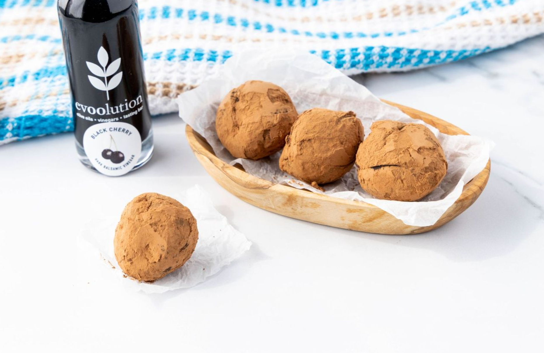 Black Cherry Balsamic Chocolate Truffles – Evoolution