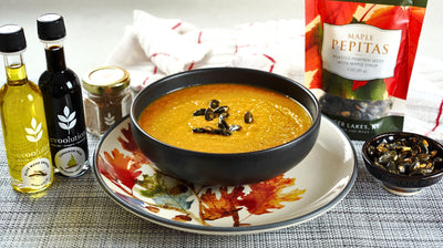 Olive Wood and Cinnamon Pear Spiced Pumpkin Soup