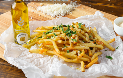 Truffle Parmesan Fries with White Truffle Oil