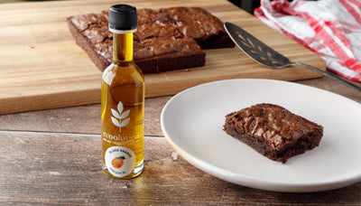 Chocolate Orange Brownies with Blood Orange Olive Oil