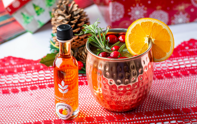 Festive Punch with Pomegranate Quince Balsamic