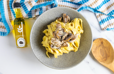 Black Truffle Olive Oil & Mushroom Fettuccine