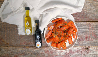 Glazed Carrots with Butter Olive Oil and Maple Balsamic