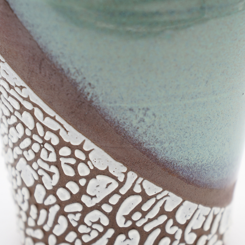Sea Green Ceramic Cruet by Lilach Lotan