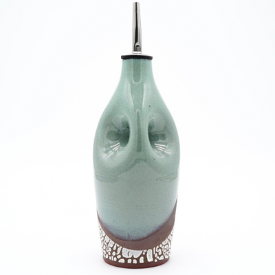Sea Green Ceramic Cruet by Lilach Lotan