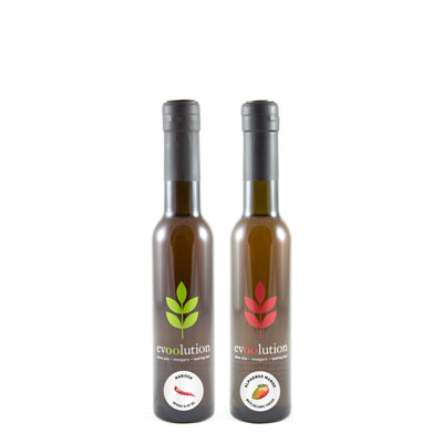 Harissa Olive Oil + Mango Balsamic